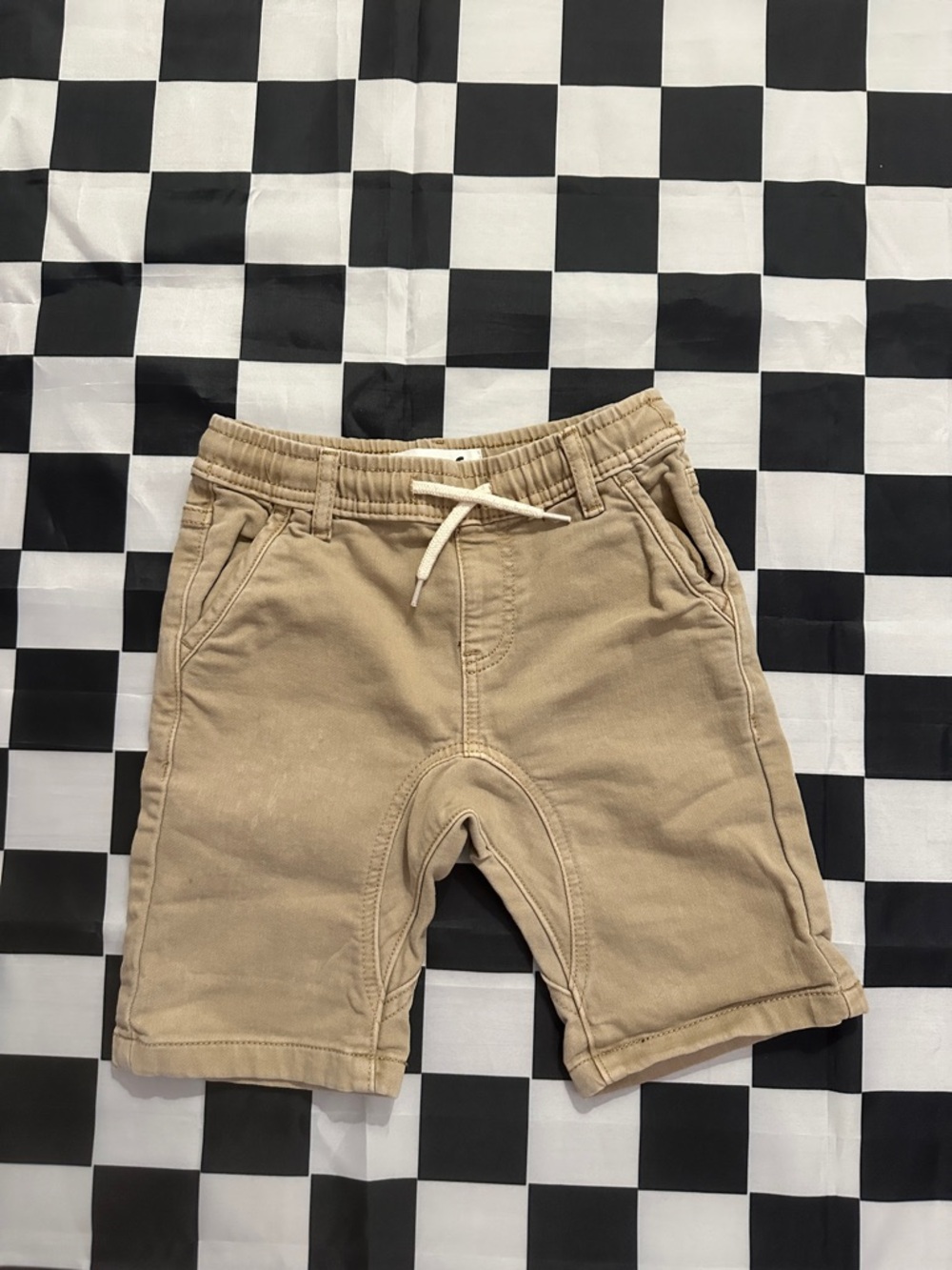 Cotton On Kids Khaki Drawstring Pull-On Shorts 6